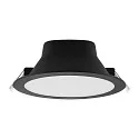 Downlight ACRUX PRO 190 rigide, CCT Switch, UGR < 19, multipower IP20/ IP54, scintillant, noir gradable