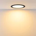 Deko-Light Downlight ACRUX PRO 190 rigide, CCT Switch, UGR < 19, multipower IP20/ IP54, scintillant, noir gradable