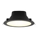 Deko-Light Downlight ACRUX PRO 190 rigide, CCT Switch, UGR < 19, multipower IP20/ IP54, scintillant, noir gradable
