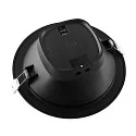 Deko-Light Downlight ACRUX PRO 190 rigide, CCT Switch, UGR < 19, multipower IP20/ IP54, scintillant, noir gradable