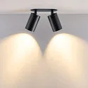 Deko-Light recessed spotlight CAN TILT ROUND DOUBLE 2 flames, round, cardanic swivelling GU10 IP20, black