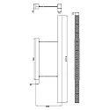 Deko-Light Luminaire à suspension D PROFESSION UP & DOWN IP20, noir, argent gradable