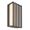 Luminaire mural d’extérieur GRUMIUM SQUARE CCT IV angulaire, CCT Switch, commutable IP54, gris foncé 