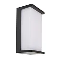 Luminaire mural d’extérieur GRUMIUM SQUARE CCT V angulaire, CCT Switch, commutable IP54, gris foncé 