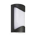 Luminaire mural d’extérieur GRUMIUM ROUND I rond, commutable IP54, gris foncé, satiné, blanche 