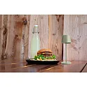 Deko-Light Lampe de table à accu CANIS MINI GASTRO avec variateur tactile, avec chargeur, 15 pièces IP65, mat, blanc trafic gradable