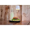 Deko-Light Lampe de table à accu CANIS GASTRO M avec variateur tactile, avec chargeur, 6 pièces IP65, gris foncé, mat gradable