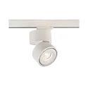 Projecteur triphasé UNI II TILT adaptateur triphasé inclus, conducteur inclus, pivotant à la cardan IP20, blanche gradable