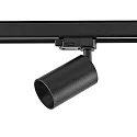 3-phase spot cAN, 220-240V AC / 50-60Hz, GU10 LED max. 7.5W, rotatable and pivotable, black