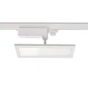 Projecteur triphasé PANEL TRACK LIGHT IP20, laiteux, blanc trafic