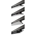 Deko-Light Luminaire triphasé LINEAR PRO TILT IP20, noir trafic 