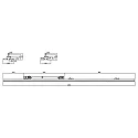 Luminaire triphasé LINEAR PRO FOLD rigide, commutable, multipower IP20, noir 