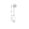 Deko-Light 3-phase pendant luminaire LUCEA DTW Dim-To-Warm IP20, deep black dimmable