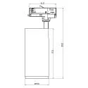 Deko-Light Projecteur triphasé LUCEA 30 CCT TILT contrôlable par DALI IP20, noir gradable