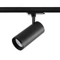 Projecteur triphasé LUCEA 40 TILT contrôlable par DALI IP20, noir gradable