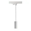 3-phase pendant luminaire CAN 150 down, cylindrical, short GU10 IP20, white