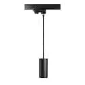 3-phase pendant luminaire CAN 150 down, cylindrical, short GU10 IP20, black