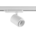 3-phase spot FOCARIS PHASE UGR < 19, focusable, cardanic IP20, traffic white dimmable