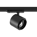 Projecteur triphasé FOCARIS PHASE focalisable, à cardan, UGR < 17 IP20, noir profond gradable