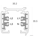 Deko-Light 3-phase track D LINE, surface mounting, 220-240V AC / 50-60Hz, 200cm, white
