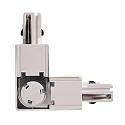 Deko-Light Connecteur en L triphasé D LINE gauche-droite avec mécanisme interchangeable, blanche