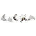 Accessories for 3-phase track system D LINE - 90°-coupler left-right with change mechanism, 220-240V AC, black