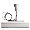 Deko-Light Suspension pendante triphasé D LINE avec rosette, blanche