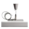 Deko-Light Suspension pendante triphasé D LINE avec rosette, gris