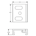 Deko-Light Support de montage D-LINE flexible, blanche