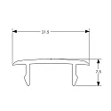 Deko-Light Accessories for 3-phase track system D LINE (built-in version) - cover panel, 100cm, white