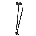 Deko-Light Ceiling suspension for 3-phase luminaire D LINE, rigid, 635 mm, black