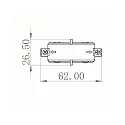 Deko-Light 1-phase straight connector D ONE, white