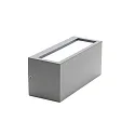 Deko-Light Luminaire mural d’extérieur RILONGO CLOSED haut / bas, angulaire, avec douille E27 IP54, gris graphite