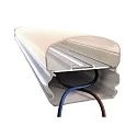 Deko-Light Luminaire pour locaux humides TRI PROOF MOTION 840 HF - 1145MM avec capteur, résistant aux chocs, commutable IP65, blanc mat 
