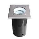Projecteur encastré PAVO SET angulaire GU10 IP67, noir  gradable