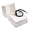 Deko-Light Projecteur encastré TABIT 100x100 accessible, commutable IP67, gris, transparent 