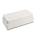Deko-Light Projecteur encastré TABIT 100x200 accessible, commutable IP67, gris, transparent 