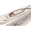 Deko-Light damp-proof luminaire TRI PROOF BASIC DALI 121CM / 36W 840 DALI controllable, impact resistant, switchable IP65, grey dimmable