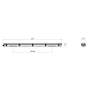 Deko-Light damp-proof luminaire TRI PROOF BASIC DALI 121CM / 36W 840 DALI controllable, impact resistant, switchable IP65, grey dimmable