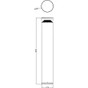 Deko-Light Borne d'éclairage FARO 100 avec optique de lentille, câblé en continu IP65, gris foncé gradable