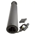 Deko-Light Borne d'éclairage FACADO II 650MM TONED rond E27 IP65, gris foncé, mat gradable