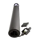 Deko-Light Borne d'éclairage FACADO II 1000MM OPAL rond E27 IP65, gris foncé, mat gradable