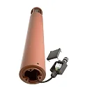 Deko-Light Borne d'éclairage FACADO II 1000MM TONED rond E27 IP65, mat, rouille gradable