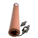 Deko-Light Borne d'éclairage FACADO II 1000MM OPAL rond E27 IP65, mat, rouille gradable