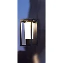 Deko-Light Lampe murale solaire SAMAS SOLAR avec interrupteur, avec capteur, avec batterie IP54, gris foncé gradable