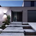 Deko-Light Luminaire mural d'extérieur JABBAH UP & DOWN haut bas, à 2 flammes, asymétrique, multipower IP65, gris foncé gradable