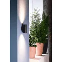 Deko-Light Projecteur de façade ACHERNAR UP & DOWN à 2 flammes, cylindrique, avec douille GU10 IP65, anthrazit