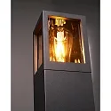 Deko-Light Luminaire mural d’extérieur FACADO II SQAURE TONED angulaire E27 IP65, gris foncé, mat gradable