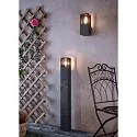 Deko-Light Luminaire mural d’extérieur FACADO II SQAURE TONED angulaire E27 IP65, gris foncé, mat gradable