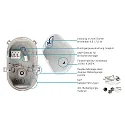 Deko-Light damp-proof luminaire SOTANO IP54 oval, CCT Switch, impact resistant, switchable, multipower IP54, white 